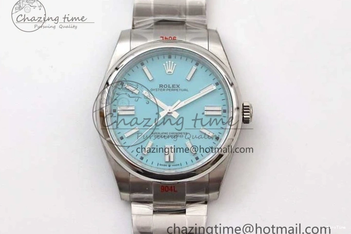MiroTime 1219 Sleek Oyster Perpetual 41mm 124300 EWF 1:1 Best Edition 904L Steel Tiffany Blue Dial on SS Bracelet A 2191
